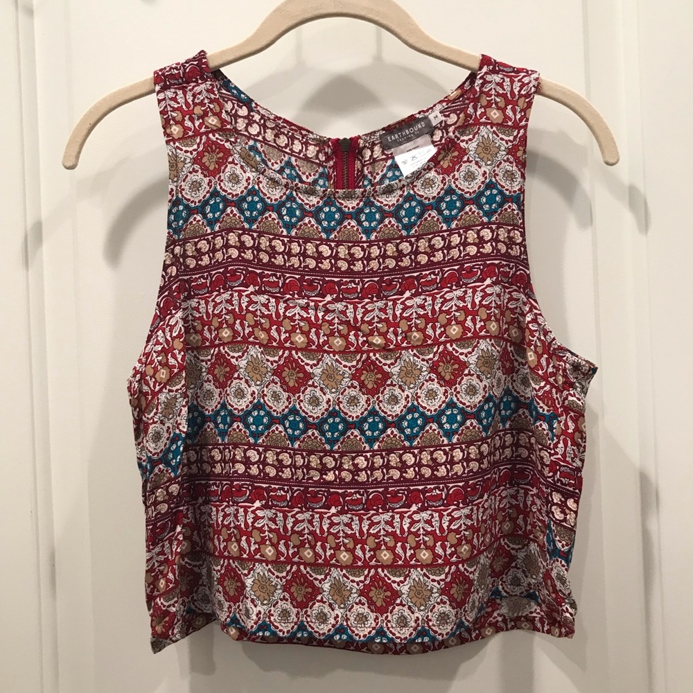 Printed Cropped Tank